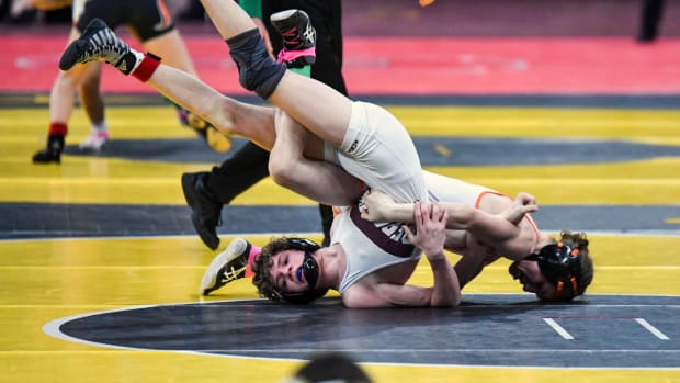 1 Oregon 6A 5A wrestling state finals 2023 Taylor Balkom 6